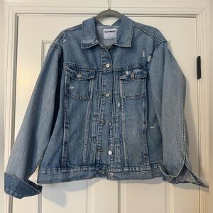 Cute distressed Old Navy Blue Denim Jacket
